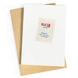 Wenskaart Nota bene / Studio Zwoane