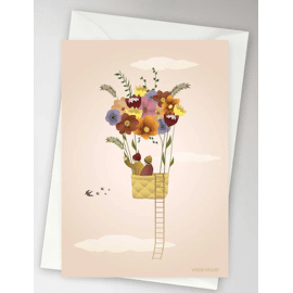 Wenskaart Fly away with me / Vissevasse 