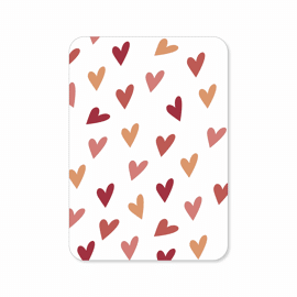 Postkaart Hartjes multi / Kaartjes van Maaike