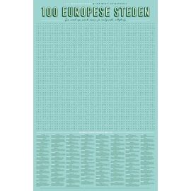 XL Spelposter 100 Europese steden / Uitgeverij Stratier