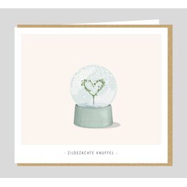 Wenskaart Zijdezachte knuffel / Studio Mie 