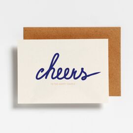 Postkaart  Cheers to the happy couple / Hello August