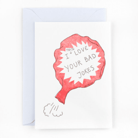 Postkaart Bad dad jokes / Studio Flash