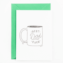 Postkaart Best dad ever - mug / Studio Flash