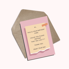 Postkaart A birthday card / Atelier Moomade 