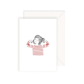 Postkaart Miss Wonder / Atelier My Lovely Thing 