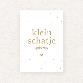 Kaart Schatje geboren / Pinkpeach