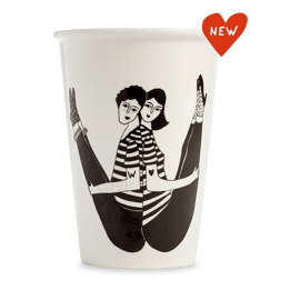 XL beker - Letter W / Helen b