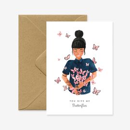 Wenskaart Butterflies / All The Ways To Say