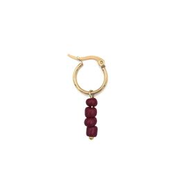 Oorhanger gold - red 1 pcs / Boho-beach