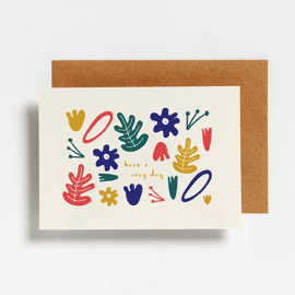 Postkaart Have a cozy day / Hello August 