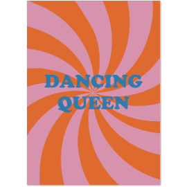 Postkaart Dancing queen