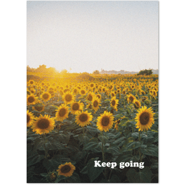 Postkaart Keep Going