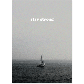 Postkaart Stay strong