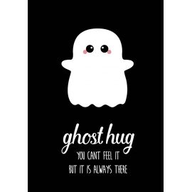 Postkaart Ghost hug / Studio Inktvis