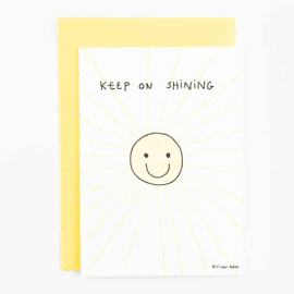 Postkaart Keep on shining / Studio Flash