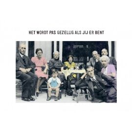 Postkaart Wordt Pas Gezellig