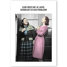 Postkaart Verdwijnt er een probleem / Kartoenfabriek