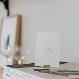 Mini kaartje  Ik hou van ons - gold foil / Ikpakjein 