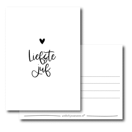 Postkaart Liefste juf / Winkeltje van Anne 