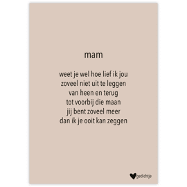 Postkaart Mam