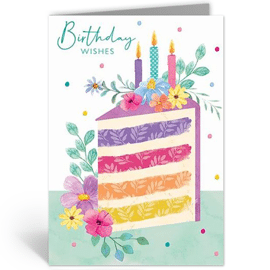 Wenskaart Birthday Wishes / Lustre