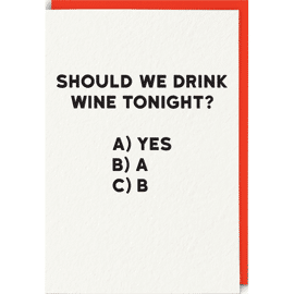 Wenskaart Wine Tonight / Holy Flaps