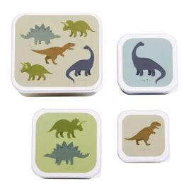 Lunch & snack box set Dinosaurussen / A Little Lovely Company