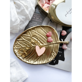 Sleutelhanger Hartje roze / Stationery & Gift