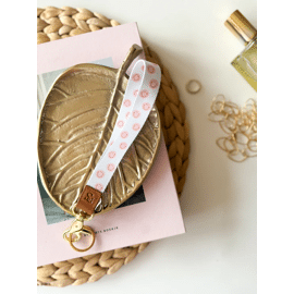 Sleutelhanger met roze smileys / Stationery & Gift