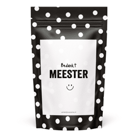 Snoepzak Bedankt meester / Winkeltje van Anne