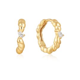 Ania Haie Gold Twisted Wave Stud earrings 