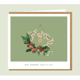 Wenskaart Wees dankbaar, geniet en lach / Kelly Marie 