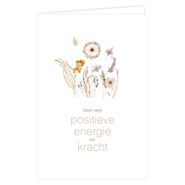 Wenskaart Heel veel positieve energie en kracht