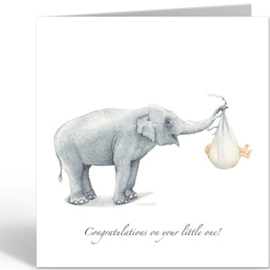 Wenskaart Congratulations on your little one / Wishes