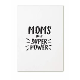 Postkaart Moms have super power / Zoedt