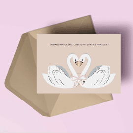 Postkaart  Zwoanzinnig gefeliciteerd / Atelier Moomade  