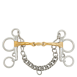 BR Baby Pelham Dubbel Gebroken - Soft Contact - 14 mm