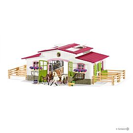Schleich Manege Met Ruiter En Paarden