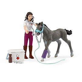 Schleich Mevrouw Kramer met Veulen 