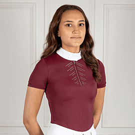 Coldstream Competition Shirt Harthill Diamante - Short Sleeves - Girls