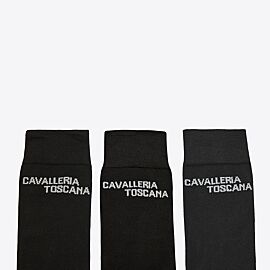 Cavalleria Toscana Jacquard Logo Sokken | 3 Pack 