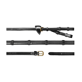 Dy'on Dubbele Teugel Rubber - Lederen Stops