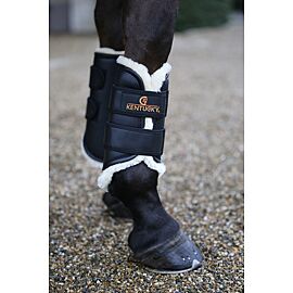 Kentucky Arbeitsgamaschen Turnout | Leder + Lammfell | Vorne