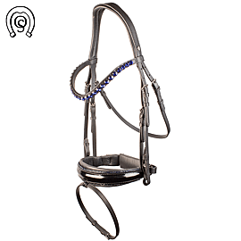 Otto Schümacher Bridle Elegant | Noseband Comfort With Fineline Strass | Rivoli XL Browband