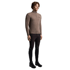 Cavalleria Toscana Sweater Turleneck Zip Pure Wool - Men