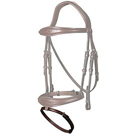 FSS PATENT Padded CUT AWAY Shaped SIMPLE FLASH COMBINED TWIN BUCKLE Noseband New 