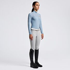 Cavalleria Toscana Insert Perforated Shirt | Lange Mouw | Meisjes 