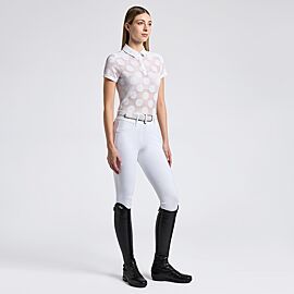 Cavalleria Toscana Perforated Jacquard Shirt | Korte Mouw | Dames 