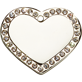 Médaille Coeur Glamour | Argent | Taille S